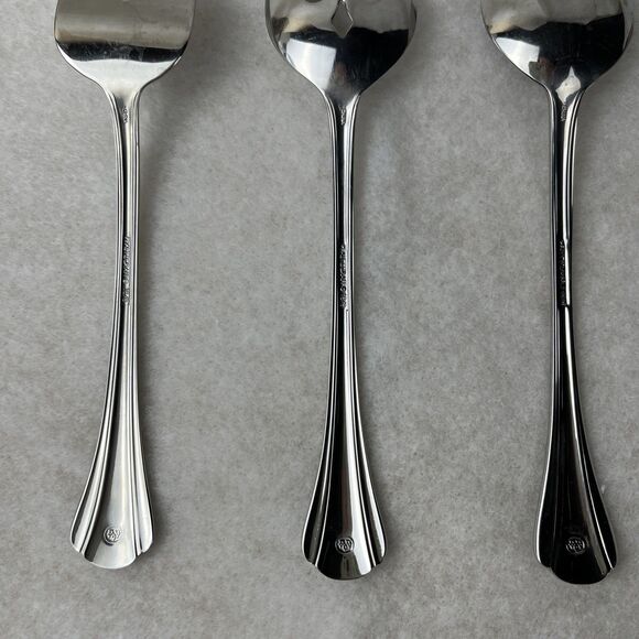 5 Pfaltzgraff MARGATE Stainless Serving PCs, Butter Knife, Sugar Spoon - Picture 3 of 4